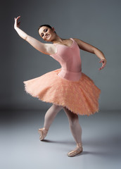 Naklejka premium Female ballet dancer