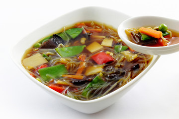 chinese vegetable soup - Chinesische Gemüsesuppe