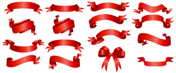 red ribbons