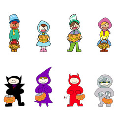 hand drawing cartoon halloween