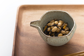 大豆とひじきの煮物