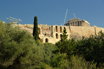 Obraz premium The Holy Rock of Acropolis, Athens Greece