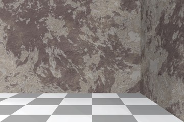 3D area with backgrund texture HiRes