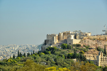 The Holy Rock of Acropolis, Athens Greece