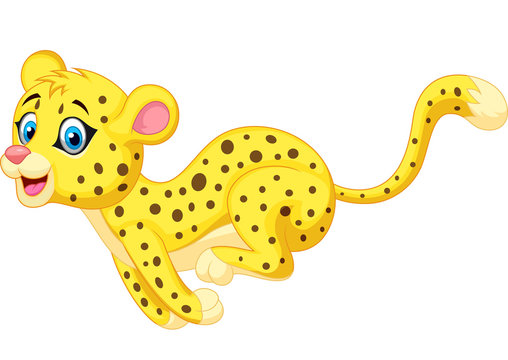 Cheetah cartoon running