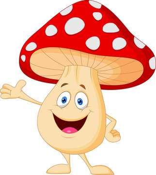 Cute mushroom cartoon