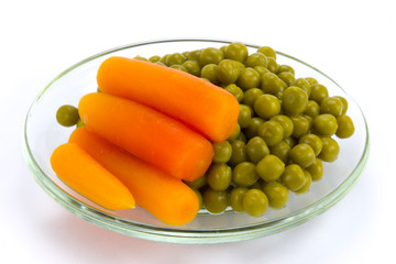 Erbsen und Möhren