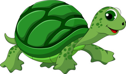 Obraz premium Cute turtle cartoon