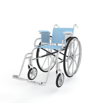 wheelchair isolated on white background