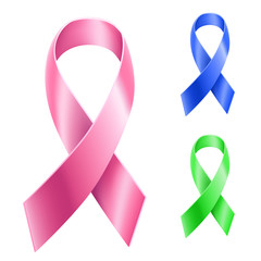 Cancer ribbon set