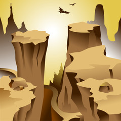 Obraz na płótnie Canvas canyon