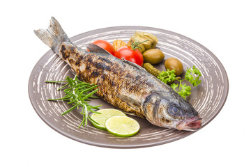 Roasted seabass