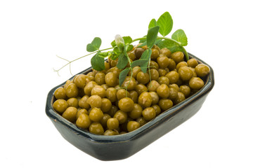 Marinated green peas