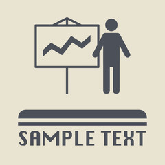 Business people, different situations icon or sign, vector