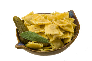 Ravioli with herbs