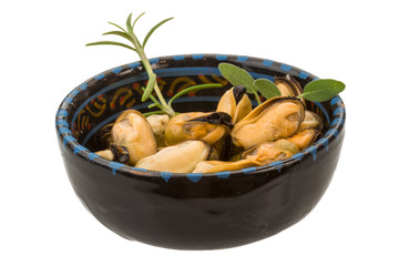 Marinated mussels