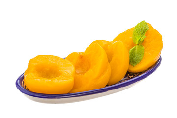 Marinated peaches