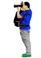 Journalist and camera