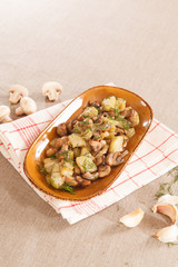 potatoes with mushroom