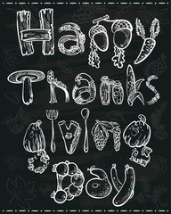 Thanksgiving lettering