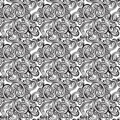 Seamless floral pattern. Vintage background