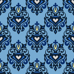 Seamless royal vector pattern damask