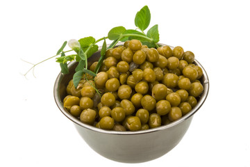 Marinated green peas