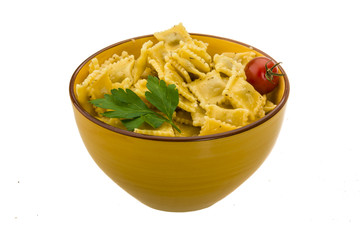 Ravioli with herbs
