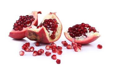 Broken pomegranate part.