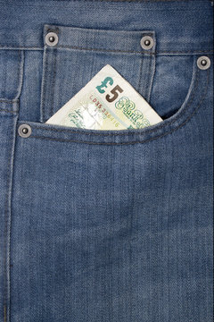 Money In Jeans Pocket