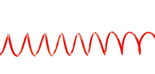 Red air hose horizontal