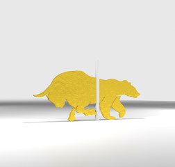 bulle, bär, börse, aktien, kurse,