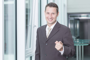Fototapeta premium Der junge Chef