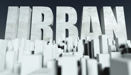Obraz premium 3d Urban City concept, model of cityscape