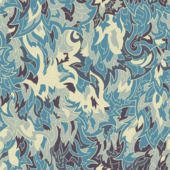 Seamless fur or flame pattern background