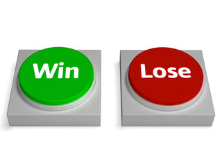 Win Lose Buttons Show Winning Or Losing
