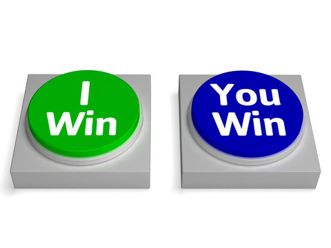 I You Win Button Shows Winning Or Losing