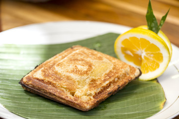 Toasted with orange jam, Breakfast