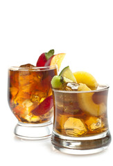 two cocktails