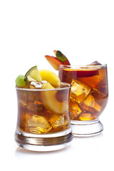 two cocktails