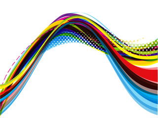 grunge wave background