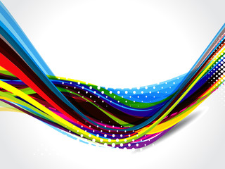 abstract Colorful Wave Ground