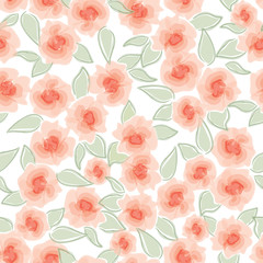 Rose flowers flower seamless background. floral texture