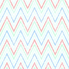 Photo sur Plexiglas Zigzag Motif géométrique chevron à pois blancs
