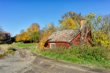 Vintage cottage in the Swedish countryside of Ostergotland