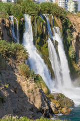 Fototapeta na wymiar Waterfall Duden in Antalya