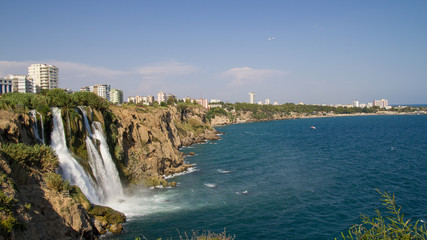 Fototapeta premium Wodospad Duden w Antalyi