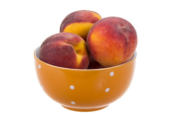 Bright ripe peaches