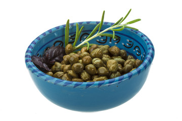 Capers in the bowl