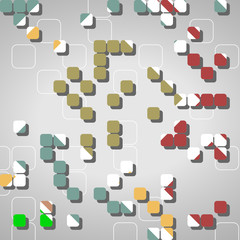 Abstract technology background, dynamic illustration.